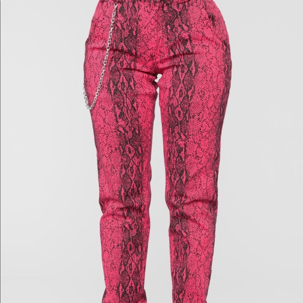 Snakeskin Jogger pants. Brand new with Tags.